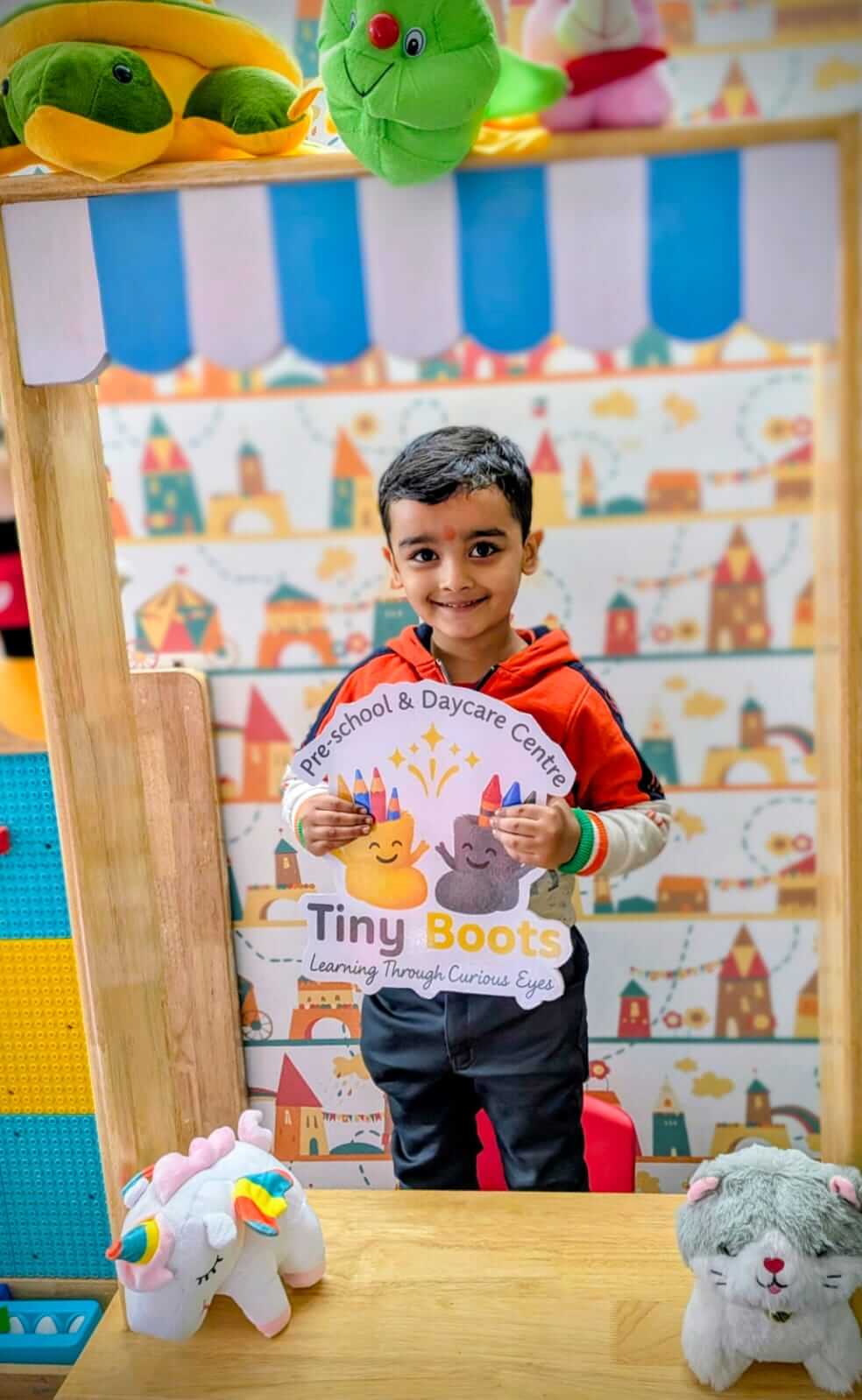 Children playing educational games