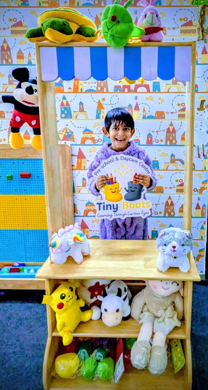 Children playing educational games