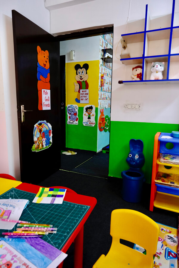 Children playing educational games