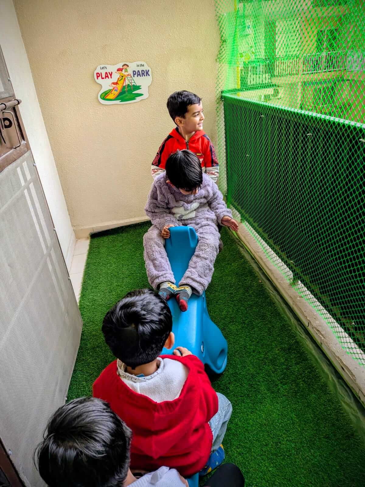 Children playing educational games