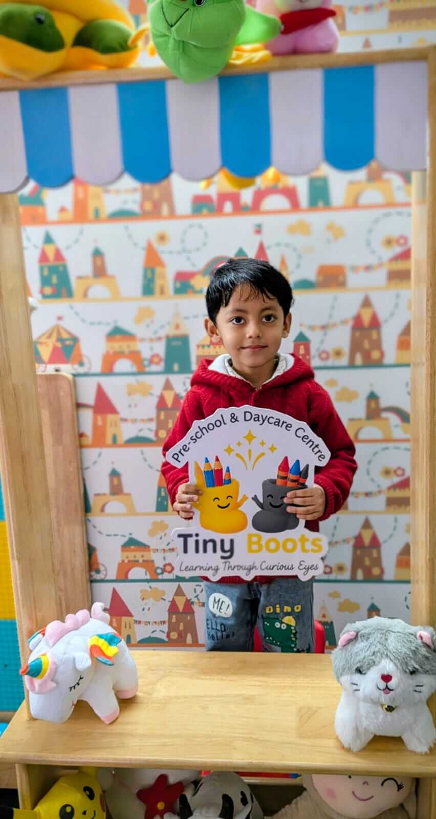 Children playing educational games